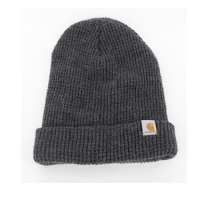 Carhartt Woodside Beanie Hat Men's One Size Coal Heather Gray Acrylic Winter